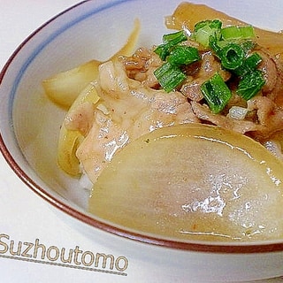 簡単炒め煮 豚小間のあんかけ丼